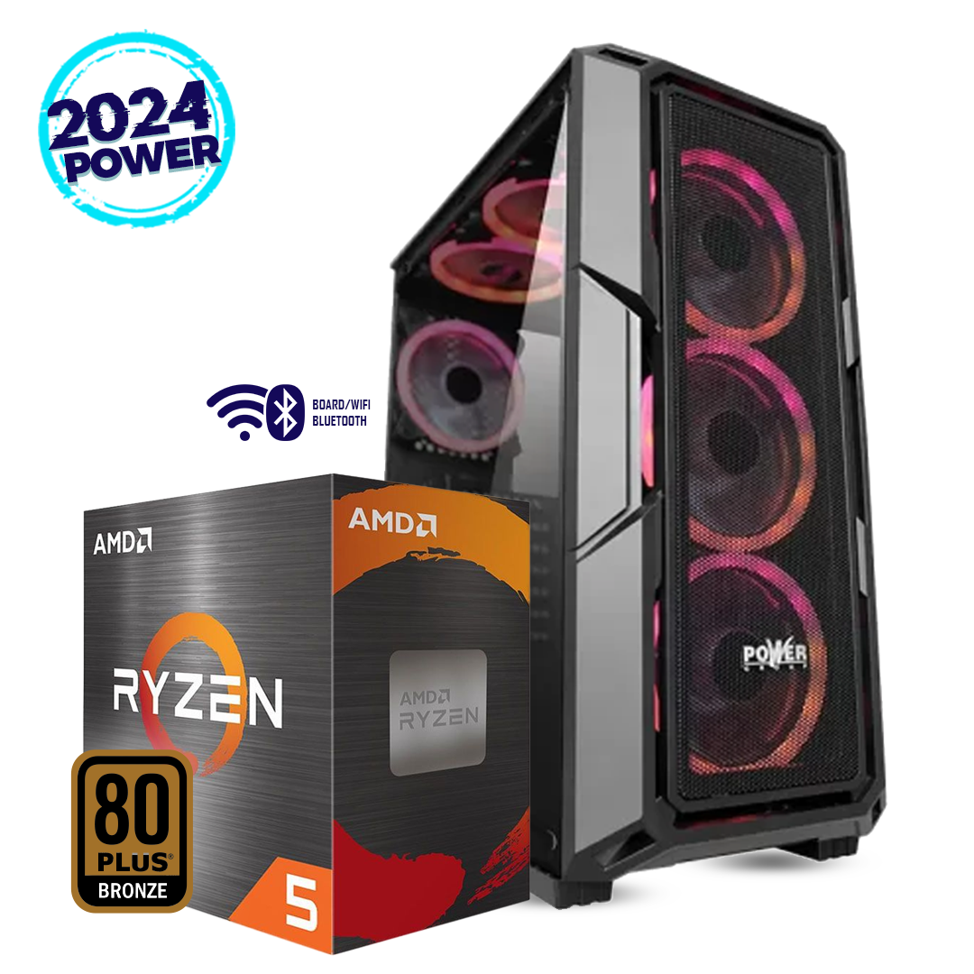 PC Torre Gamer GEAR AMD RYZEN 5 5600g +B450 WIFI + 16Gb + Ssd 512Gb @pd