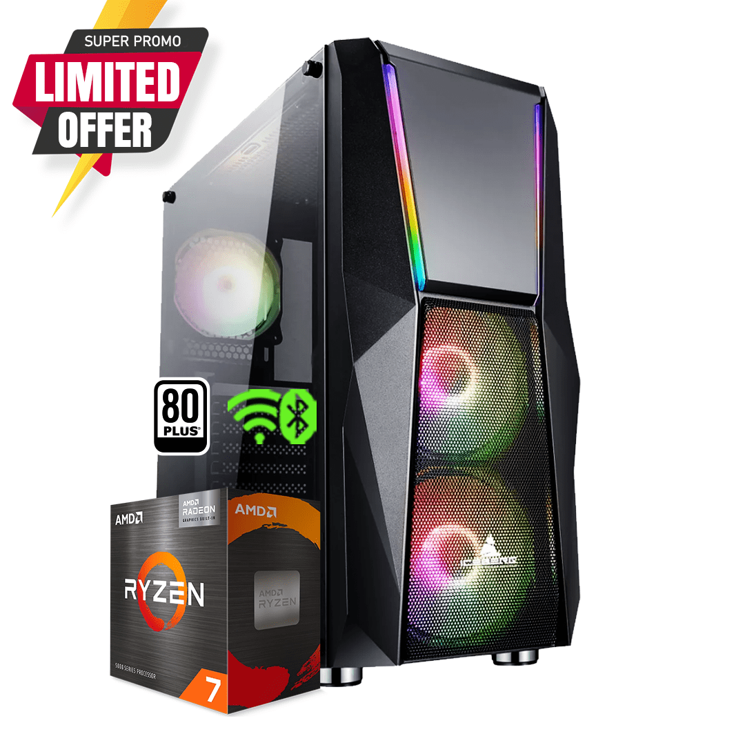 PC Torre Gamer GEAR R7 AMD RYZEN 7 5700G +B550 WIFI + 16Gb + Ssd  512  @pd