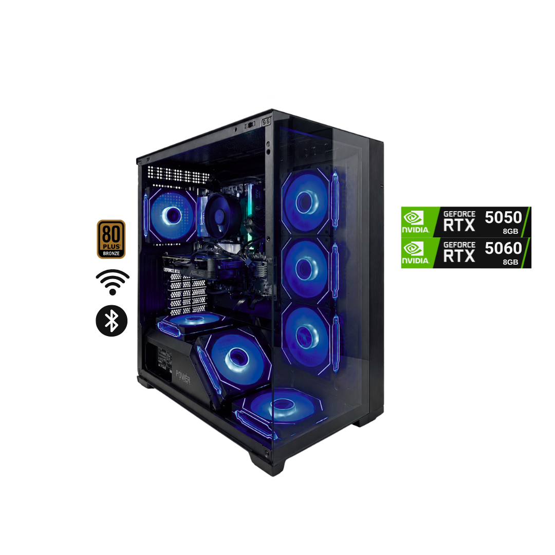 TORRE KRATOS R7 / W97 + 7 FAN RGB / RYZ 5 5600X + B550 WIFI + 16GB