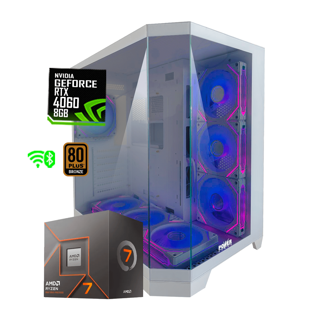 PC Torre Gamer ODIN PRO Amd Ryzen 7 8700F+ AB650-B + 16Gb + 512 NVME+ 3050 DE 6GB  @pd