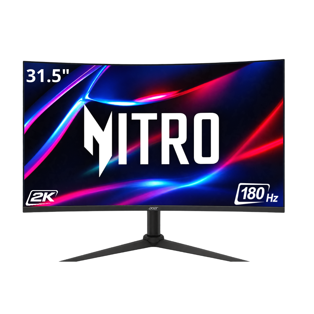 MONITOR  31,5" ACER NITRO XZ322QU 1Ms 180Hz VA 2K CURVO