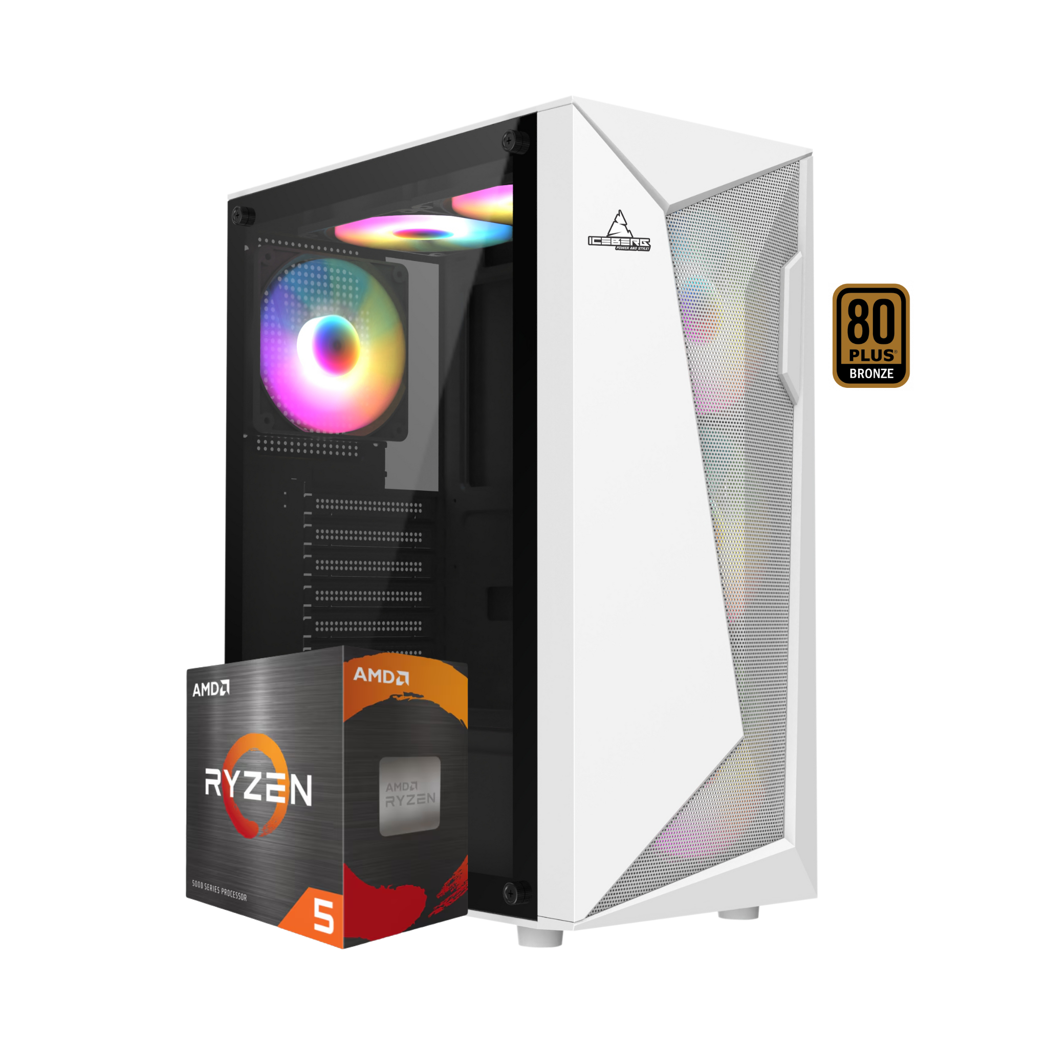 PC TORRE TITAN R7 AMD RYZEN 7 5700G - B550M (WIFI+BT) - 16 GB - Nvme 512 GB