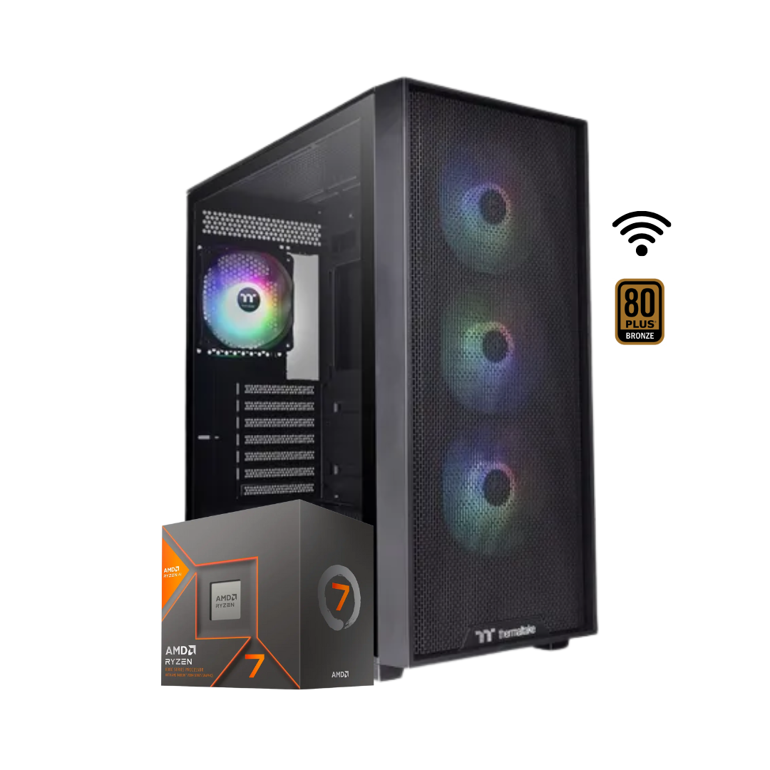 PC TORRE TRON / S200 WHITE  -  AMD RYZEN 7 8700G -  B650 (WIFI ) - 16GB + Nvme 1 TB