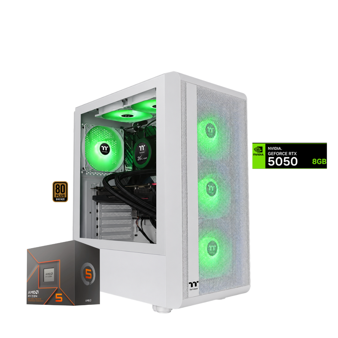 TORRE FALCON PLUS / RYZEN 5 8500G + 16GB DDR5 + NVMe 512GB + FTE 650W Bz + B650/B840 + RTX 5050 8GB