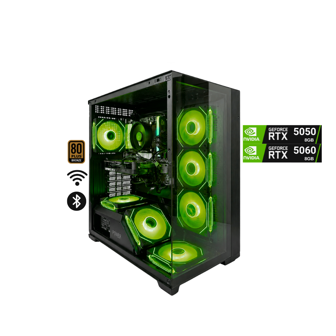 TORRE KRATOS R7 / W97 + 7 FAN RGB / RYZ 5 5600X + B550 WIFI + 16GB