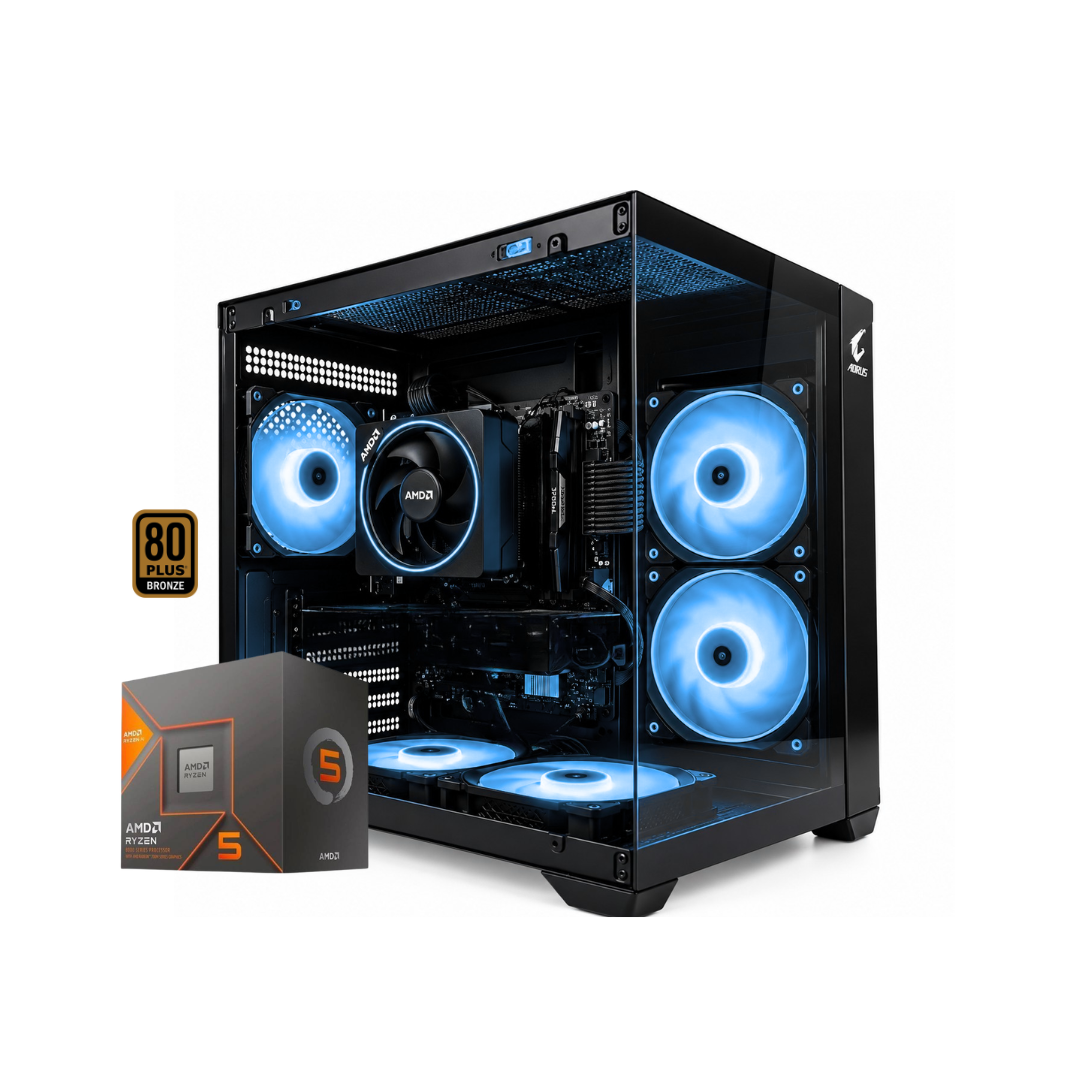 TORRE ZEUS PLUS / RYZEN 5 8600G + 16GB DDR5 + NVMe 512GB + FTE 450W + B650/B840