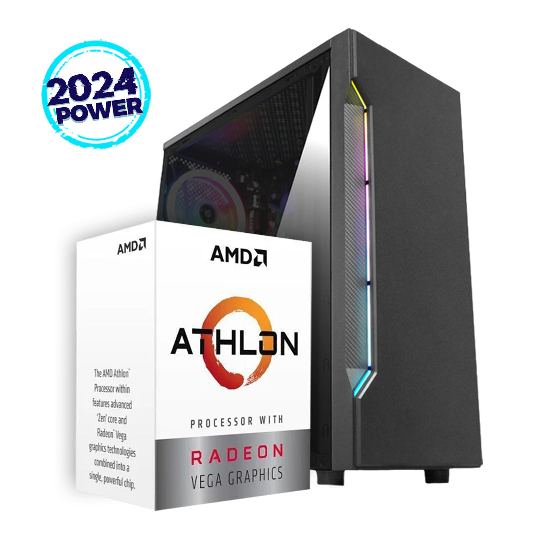 PC Torre ATROX AMD ATHLON 3000G + A520M + 8GB  + Ssd 500 Gb @Pd