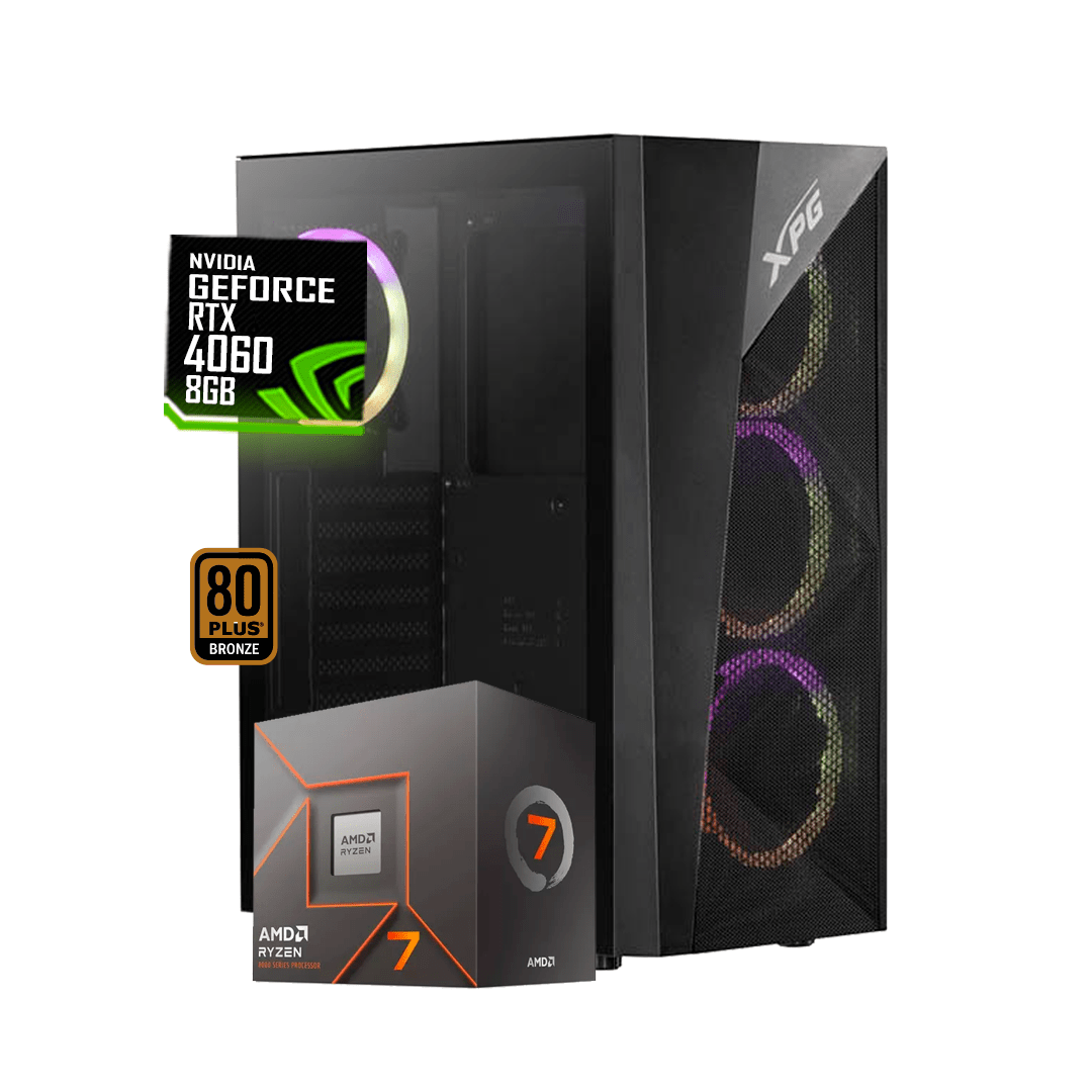 PC Torre Gamer ODIN  Amd Ryzen 7 8700F+ B650 + 16Gb + 512 NVME+ 3050 DE 6GB  @pd