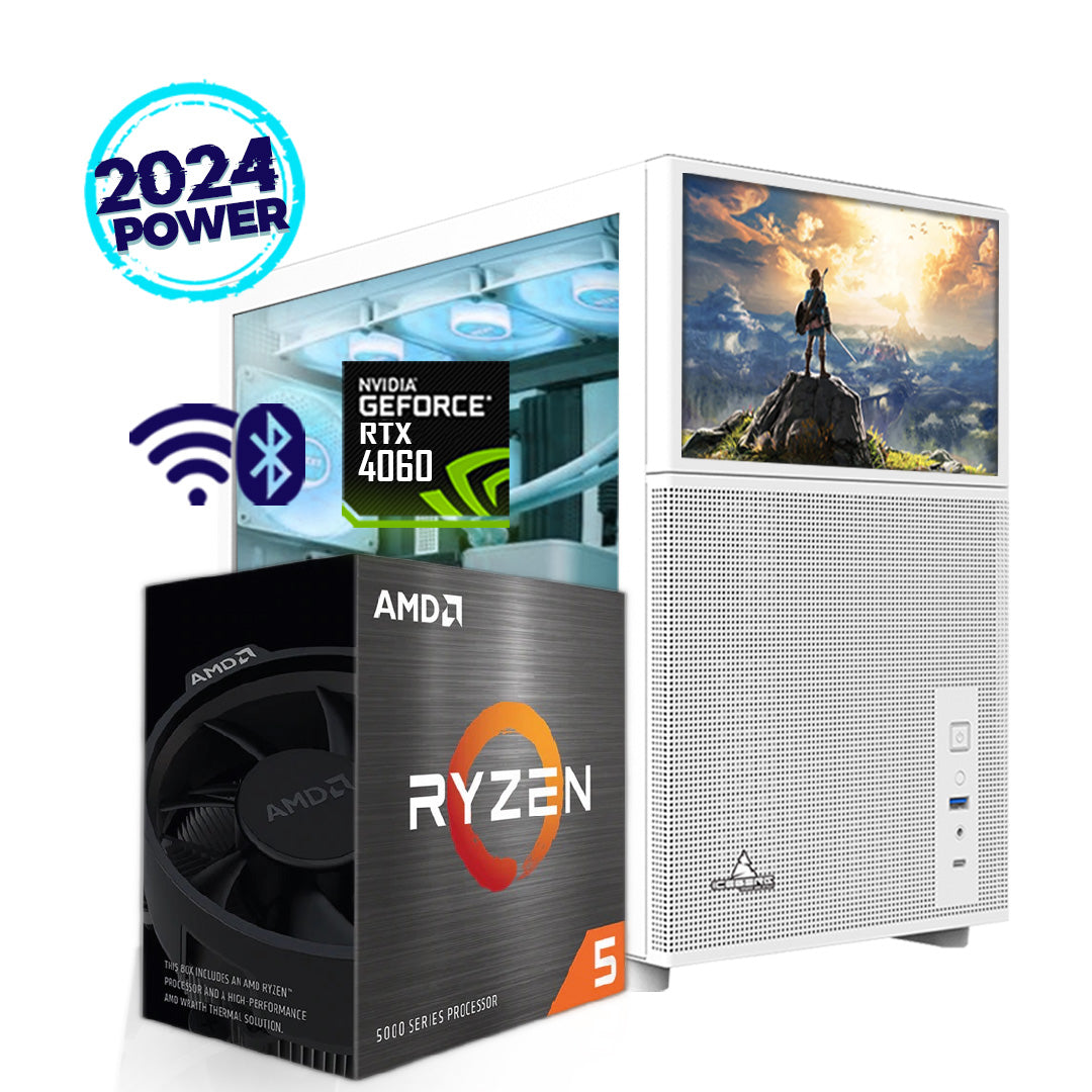 PC Torre Gamer ZELDA RTX  Amd Ryzen 5 5600X + 16gb + Ssd 1tb Nvme +GPU@pd